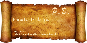 Pandia Diána névjegykártya